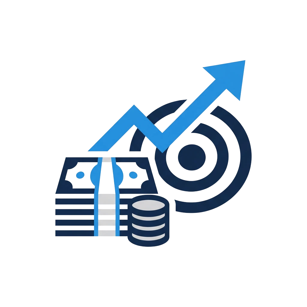 Illustration showing rising ad spend without a matching strategy