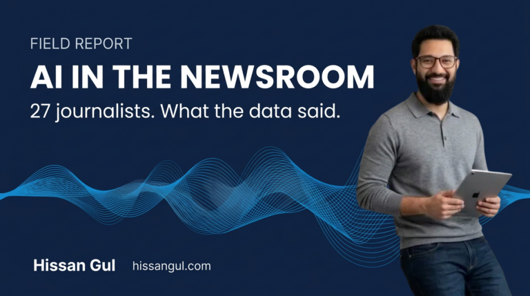 Hissan Gul, AI in the Newsroom training for Pakistani journalists