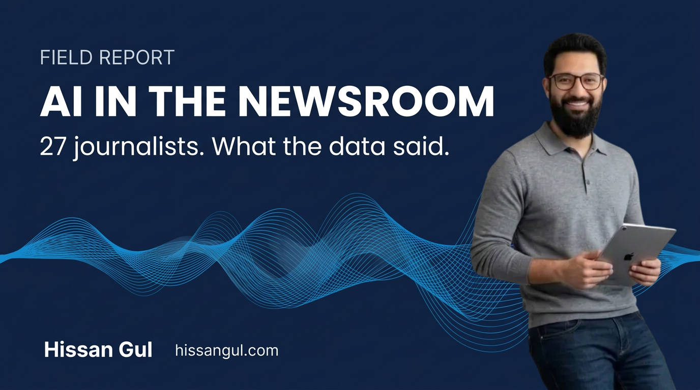Hissan Gul, AI in the Newsroom training for Pakistani journalists